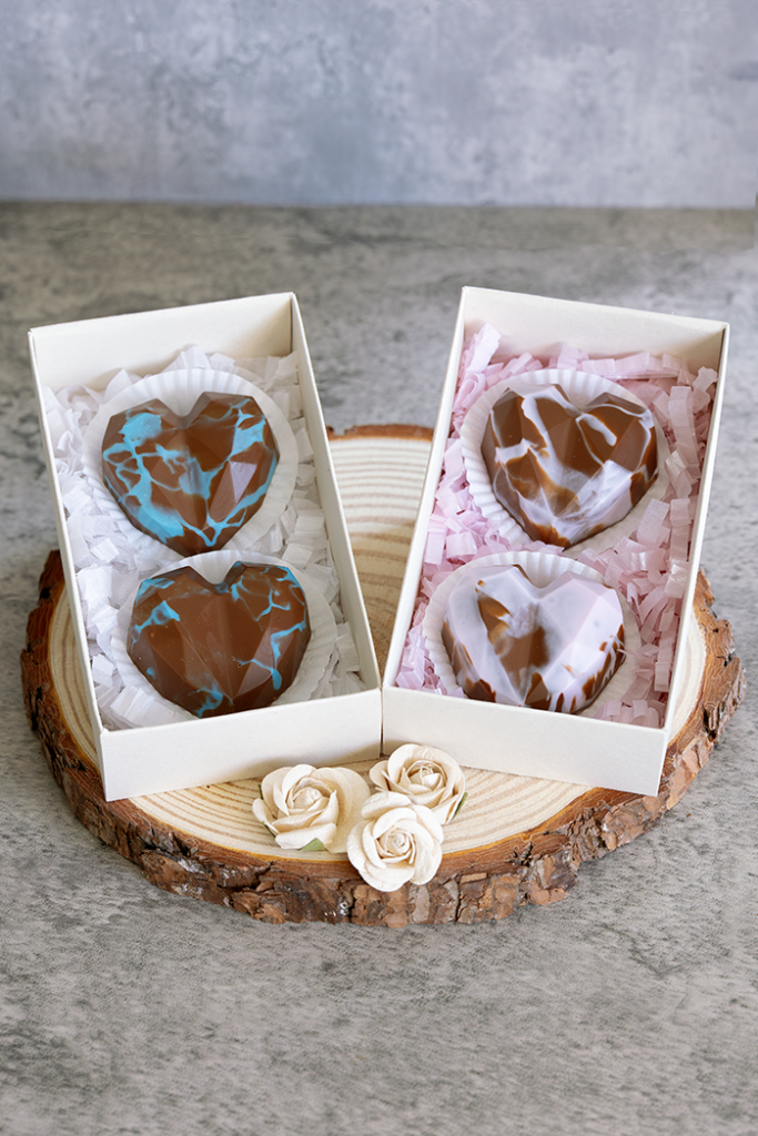 Filled Chocolate Hearts